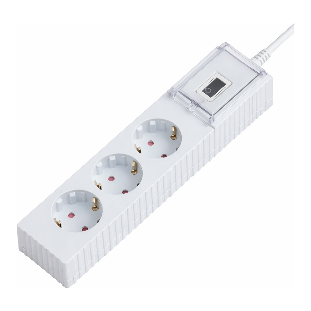 OFFICENEX W9CB315WT 웨띄탭119 배선 (3구1.5m화이트/천하지엘씨)