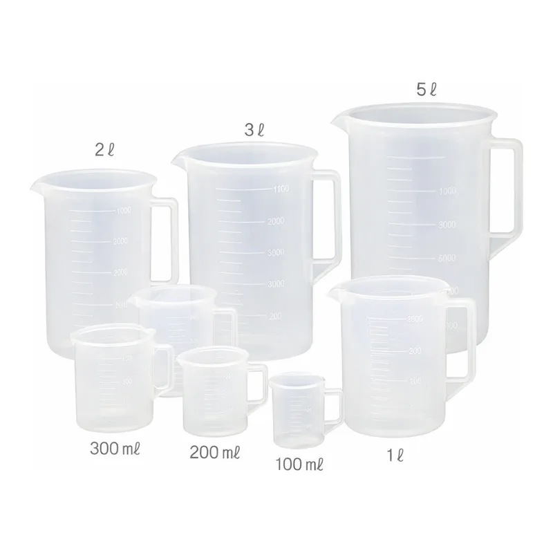 AS ONE SANPLA ® Polypropylene Beaker with handle, PP 핸들형 비커