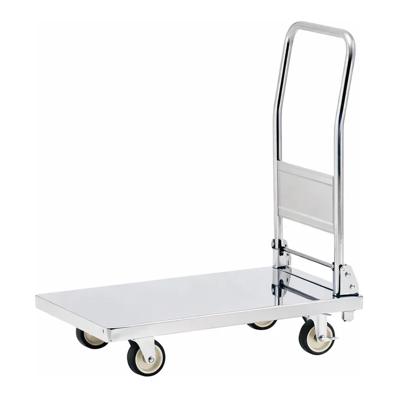 AS ONE Foldable Stainless Cart, 핸들접이식 스테인리스 대차