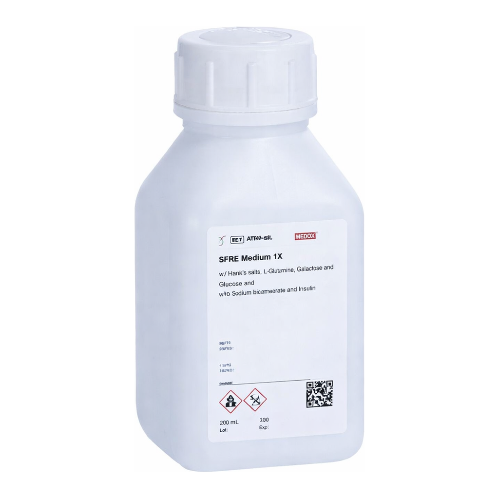 Himedia SFRE Medium 199-1 w/ Hanks` salts, L-Glutamine, Galactose and Glucose w/o Sodium bicarbonate and Insulin