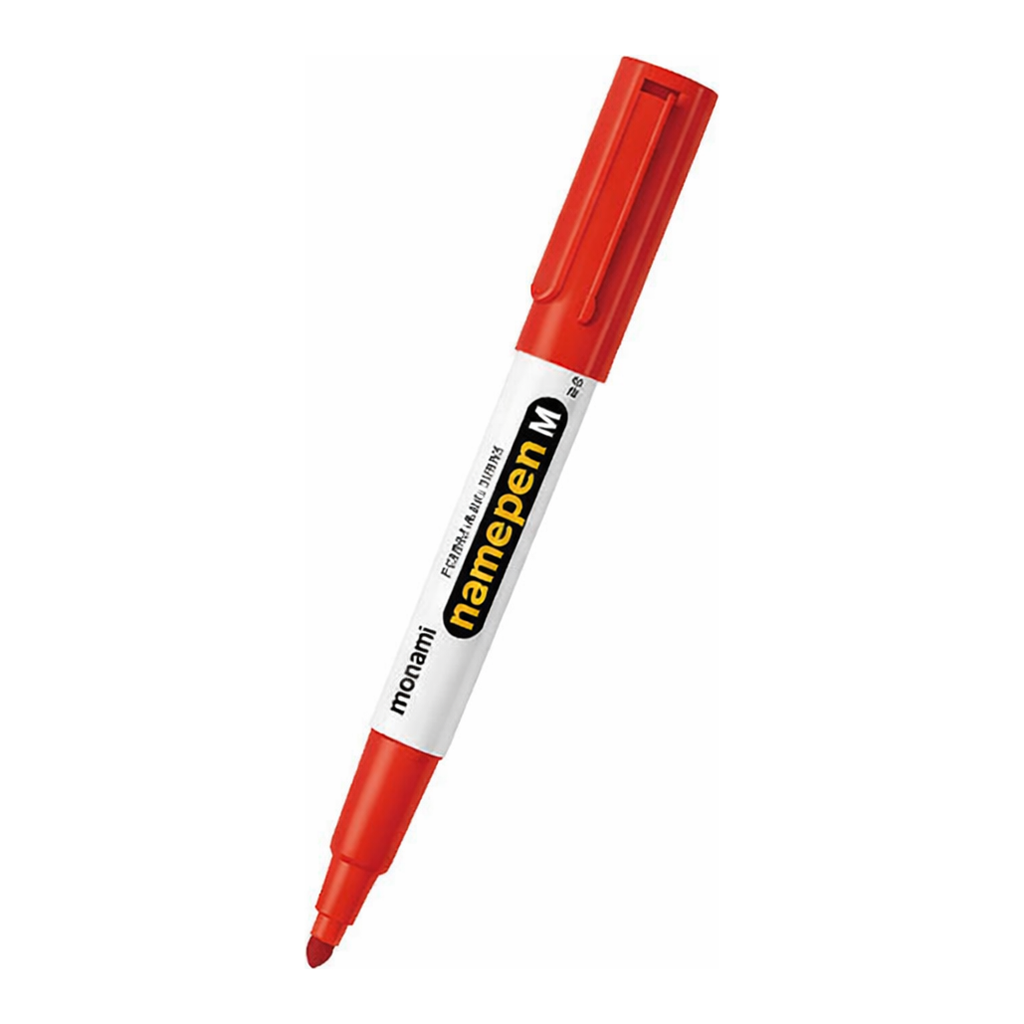 OFFICENEX 모나미 네임펜M(2.0mm 적색)