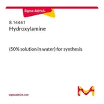 Merck HYDROXYLAMINE (50% SOLUTION IN WATER) FO