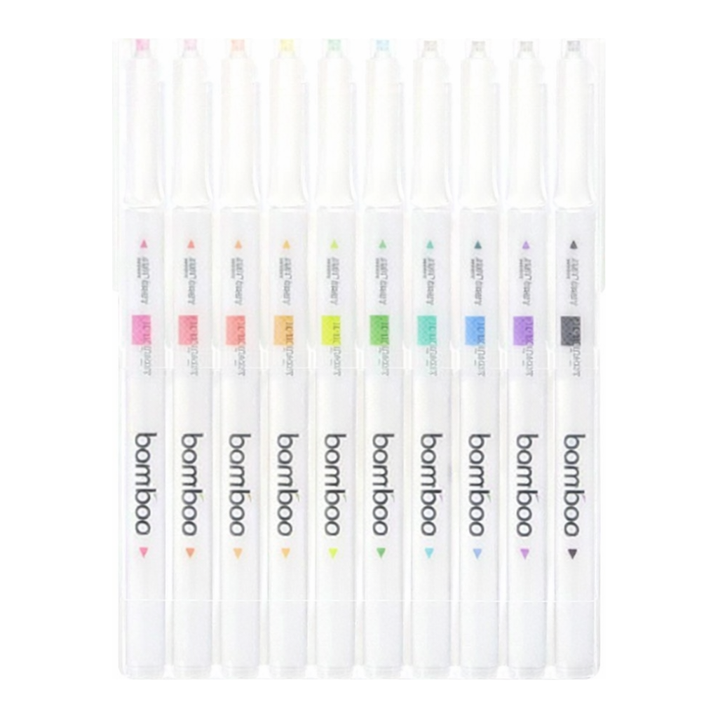 OFFICENEX 뱀부칼라펜 12색 세트 (1.0&0.5mm/모리스)
