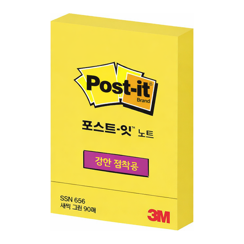 OFFICENEX 3M 포스트잇 강한점착용 656 새싹그린