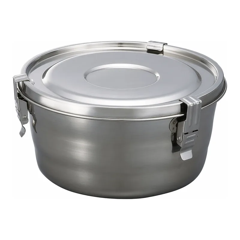 AS ONE Stainless Steel Round Airtight Tank, 스테인리스 둥근 밀폐탱크