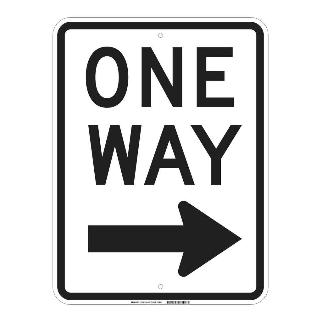 Brady One Way Sign