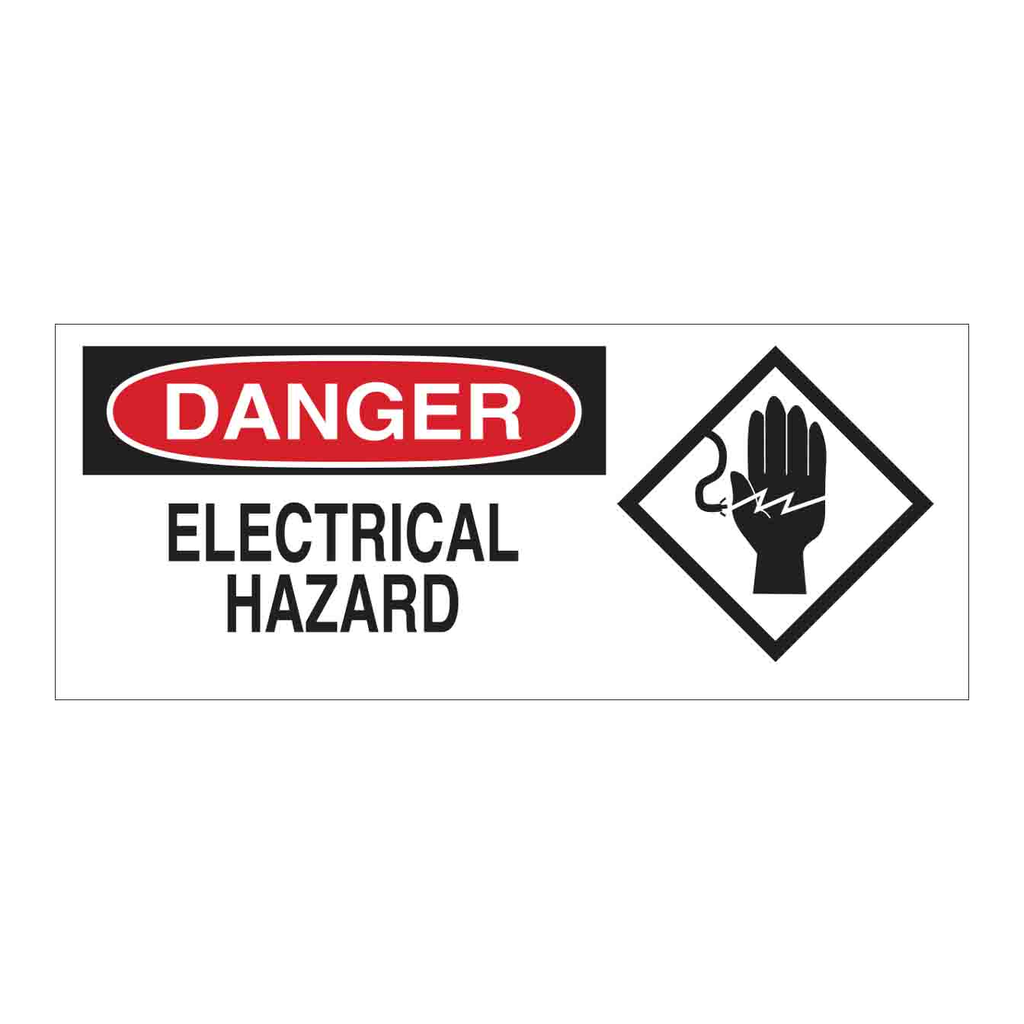 Brady DANGER Electrical Hazard Sign