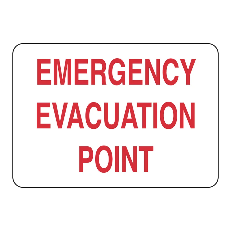Brady Emergency Evacuation Point Sign