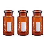 Agilent Vial,HS,crmp,FB,10ml,ambr,WrtOn,cert,100