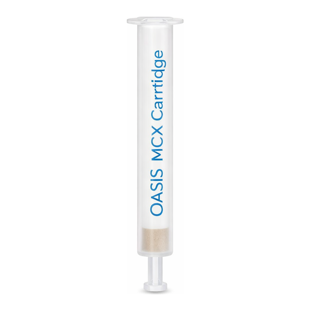 Waters Oasis MCX 3 cc Vac Cartridge, 60 mg Sorbent per Cartridge, 60 µm, 100/pk
