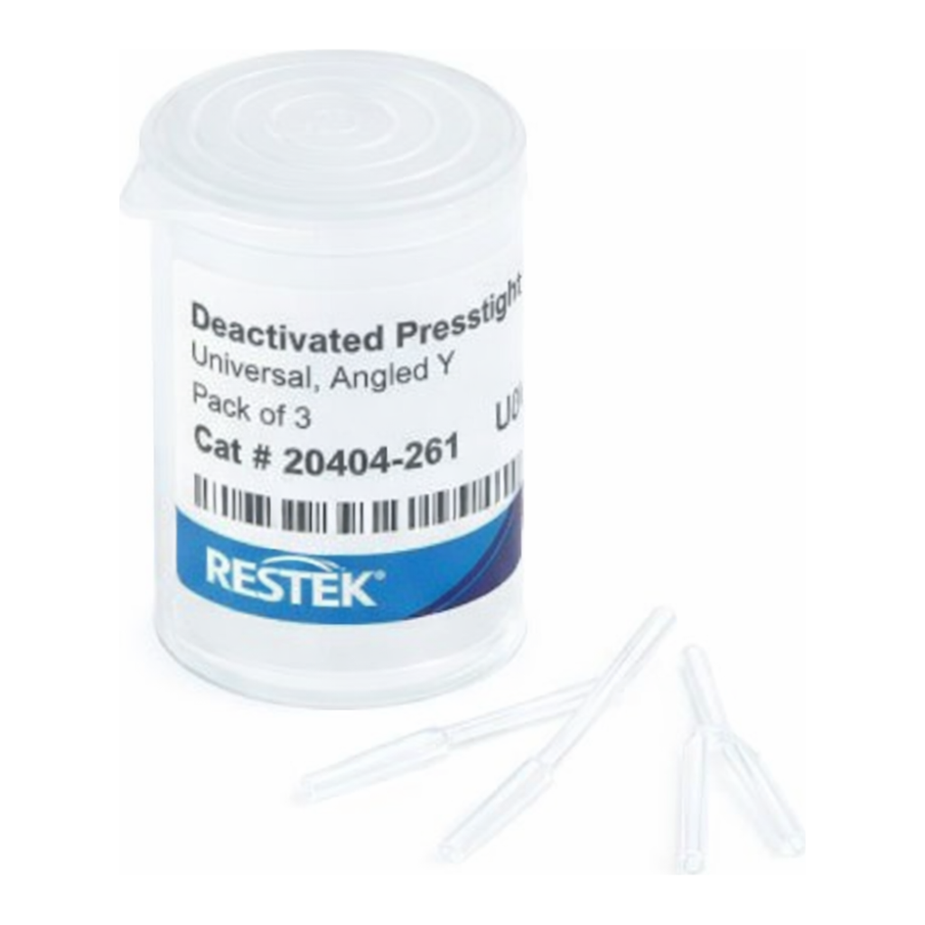 Restek Connector, Presstight, Universal, Angled Y Pack of 3 Deactivated
