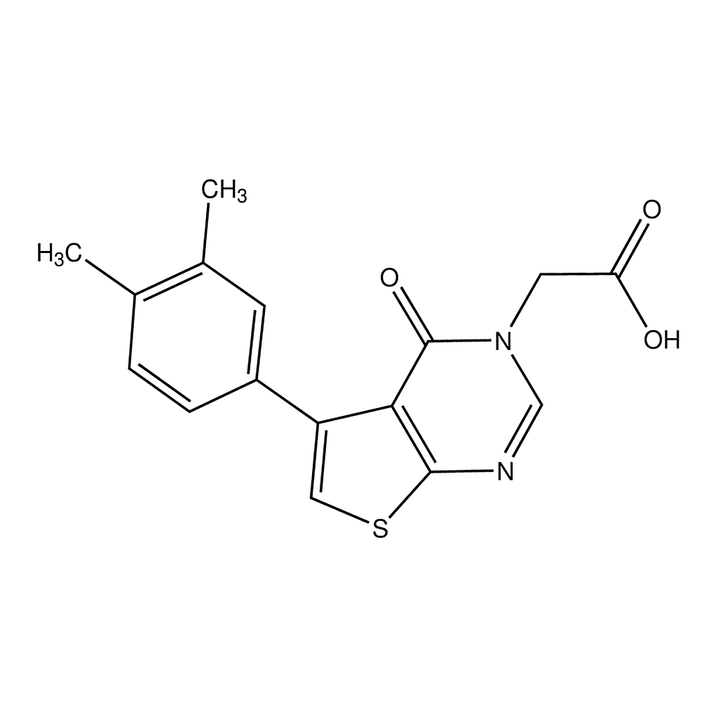 Merck 2-(5-(3,4-Dimethylphenyl)-4-oxothieno[2,3-d]pyrimidin-3(4H)-yl)acetic acid