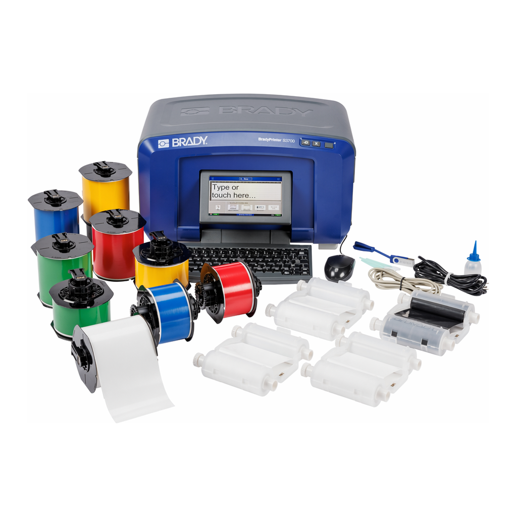 Brady S3700 Pipe Marker Label and Printer Kit with Software