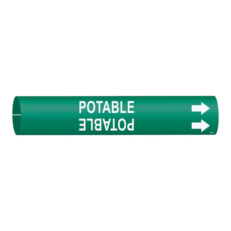 Brady POTABLE Snap-On Pipe Marker