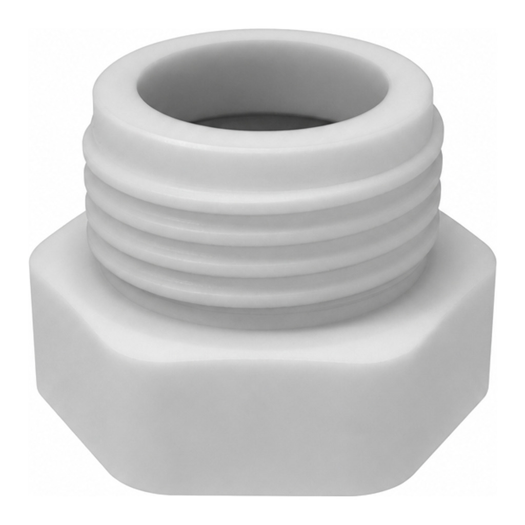 Thread adapter, PP, GL45 (m) to Boxmore container (f)