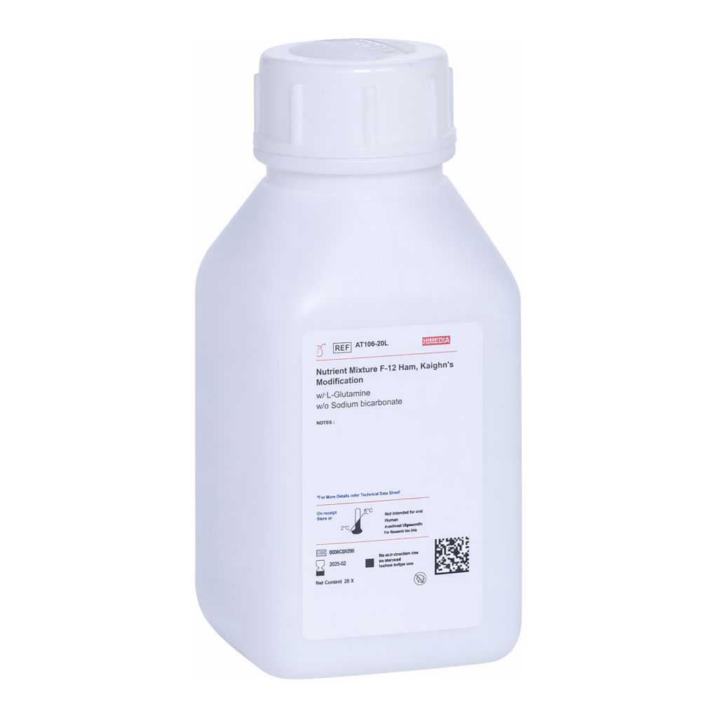 Himedia Nutrient Mixture F-12 Ham, Kaighn`s Modification w/ L-Glutamine w/o Sodium bicarbonate