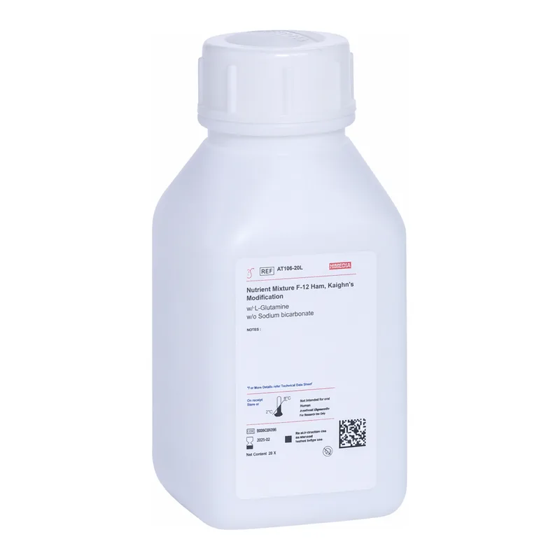 Himedia Nutrient Mixture F-12 Ham, Kaighn`s Modification w/ L-Glutamine w/o Sodium bicarbonate