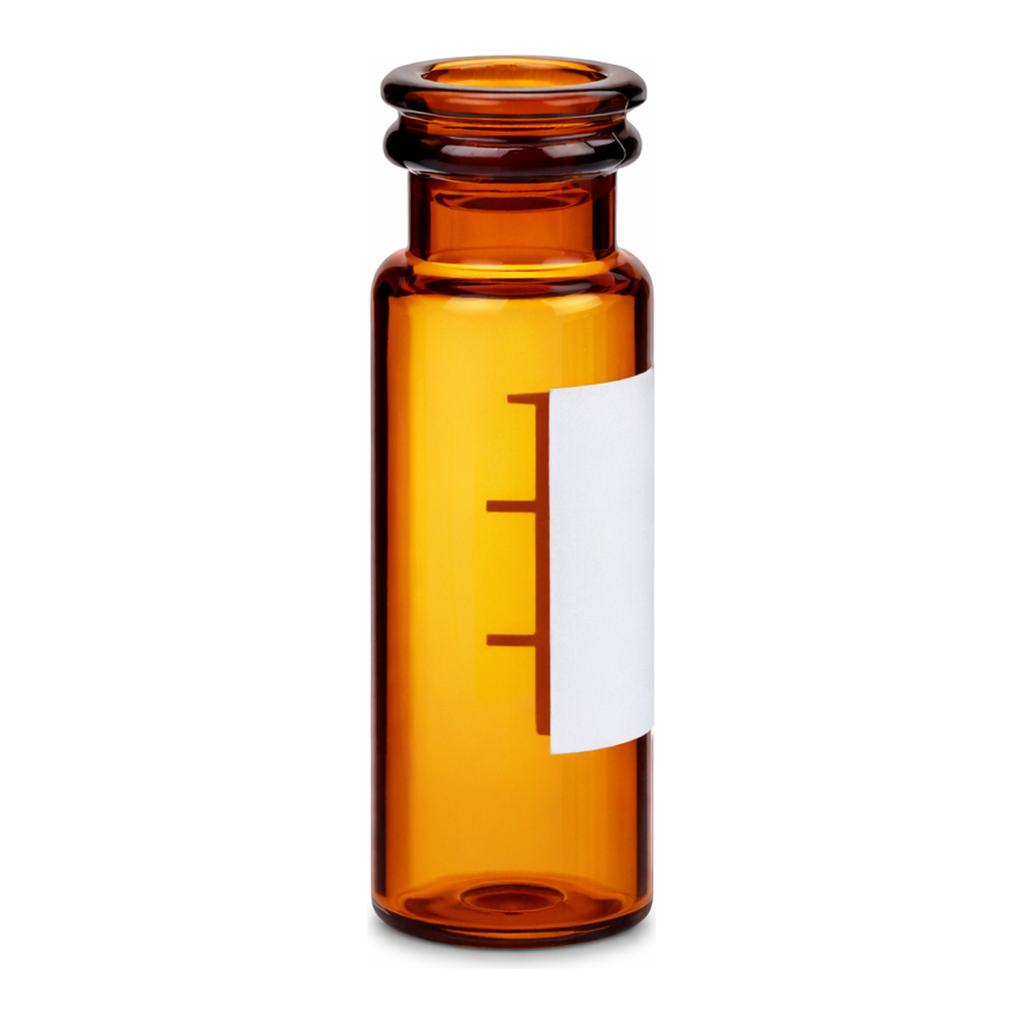 Waters Amber Glass 12 x 32 mm Snap Neck Vial, 2 mL Volume, 100/pk
