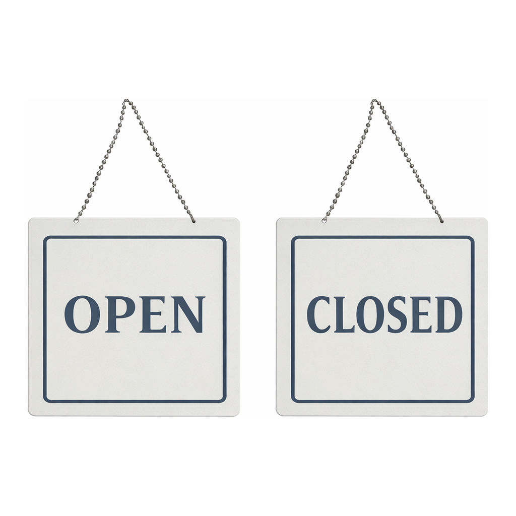OFFICENEX 아트사인 OPEN/CLOSED 포멕스 양면(7901/200*200*5)