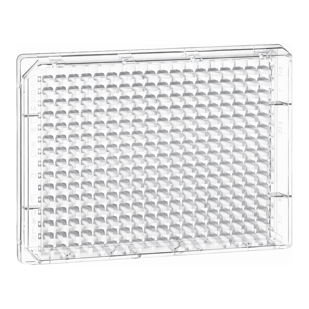 Greiner Bio One MICROPLATE, 384 WELL, PS, F-BOTTOM,CLEAR, LID, STERILE, SINGLE PACKED