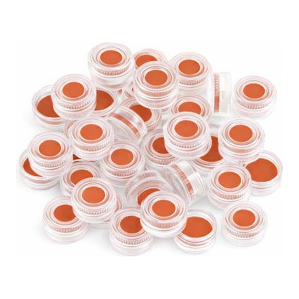 Restek Seals, Poly Crimp, Clear, PTFE/Butyl Rubber Liner Pack of 1000