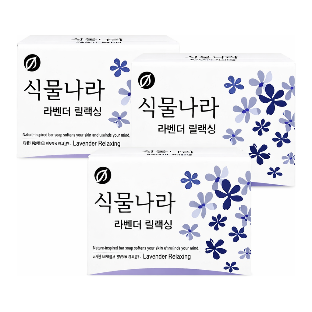 OFFICENEX 식물나라 라벤더릴렉싱 비누 (90g*4입)