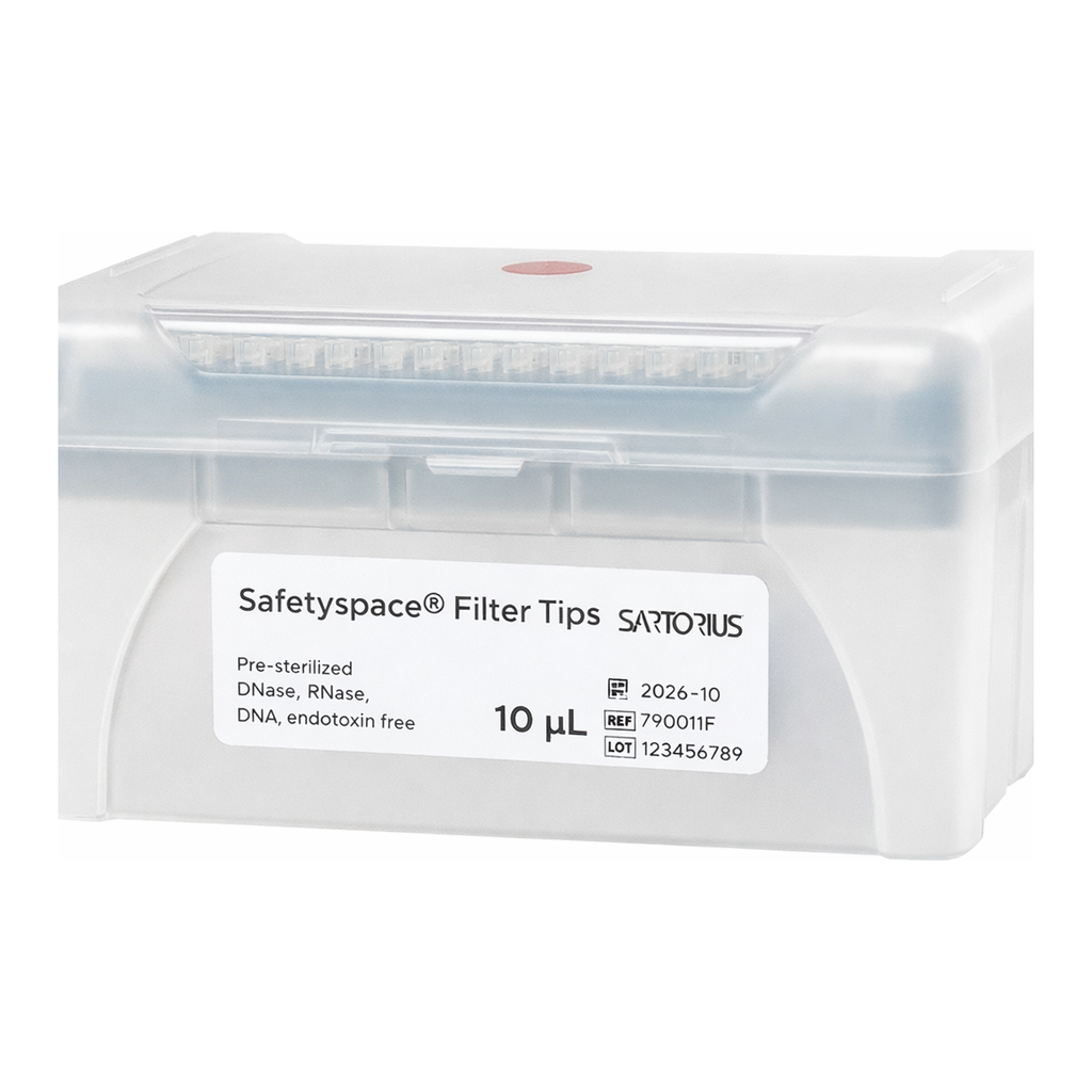 Sartorius Safetyspace Filtered Pipette Tips, Racked