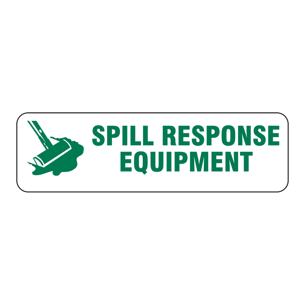 Brady SPILL RESPONSE EQUIPMENT Label