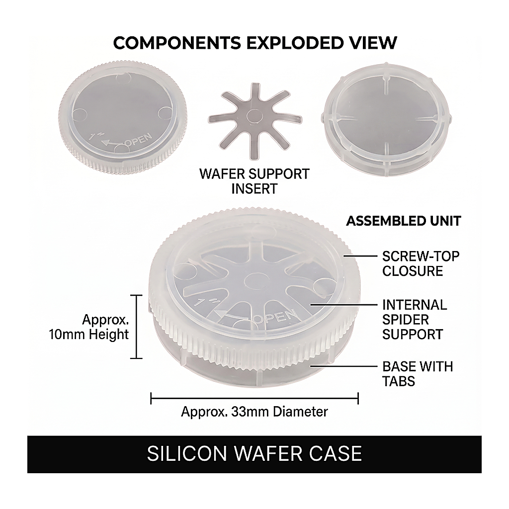 Premium Single Wafer Carrier (1~4inch)