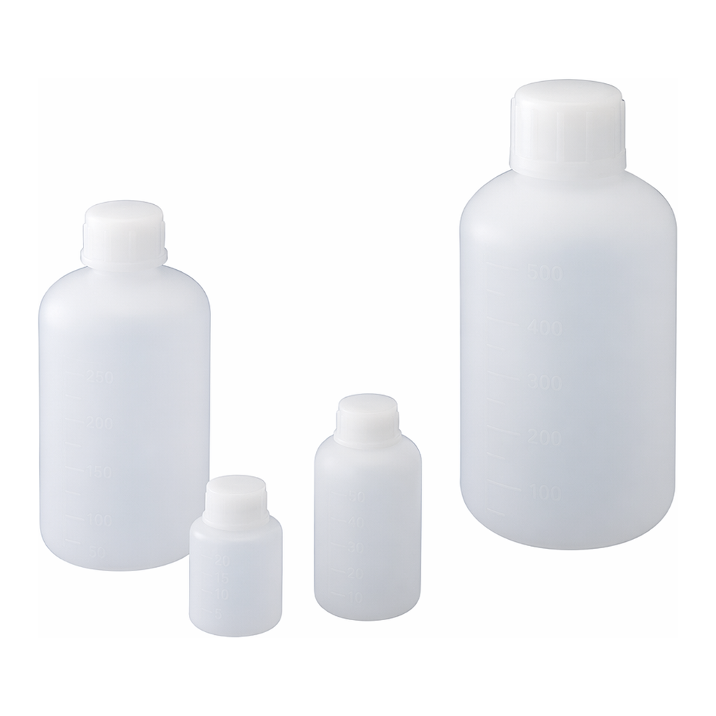 AS ONE Narrow-Mouth Round Standards Bottle, 세구 원형 규격병