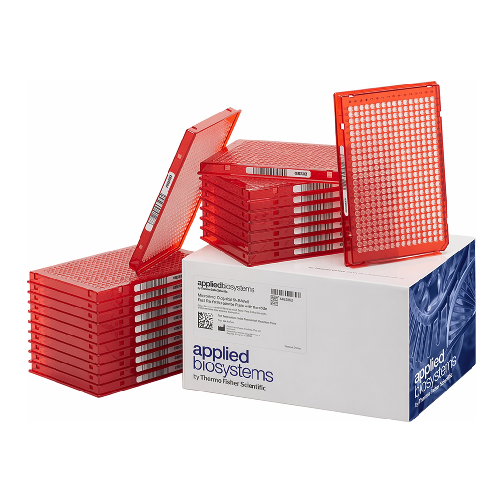 Thermo Fisher Scientific MicroAmp EnduraPlate Optical 384-Well Red Reaction Plates with Barcode