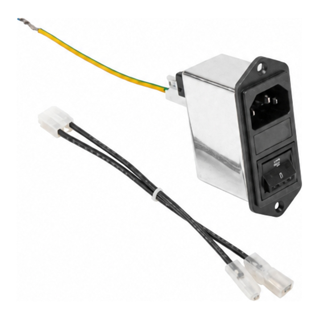 [정수기 부품] Power socket with 2 cables and label (SB-12-01-0064)
