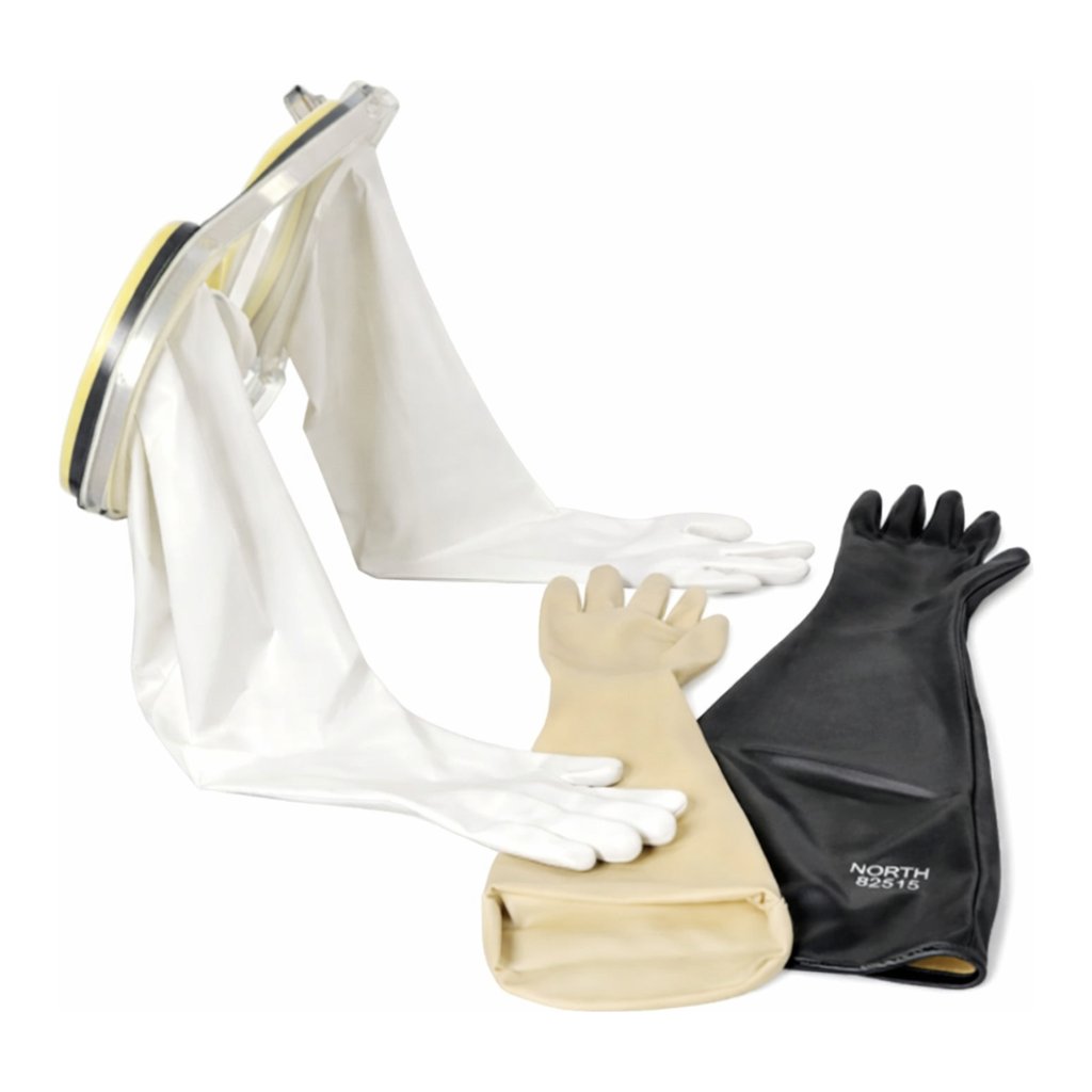 Merck Plas-Labs neoprene glove box gloves