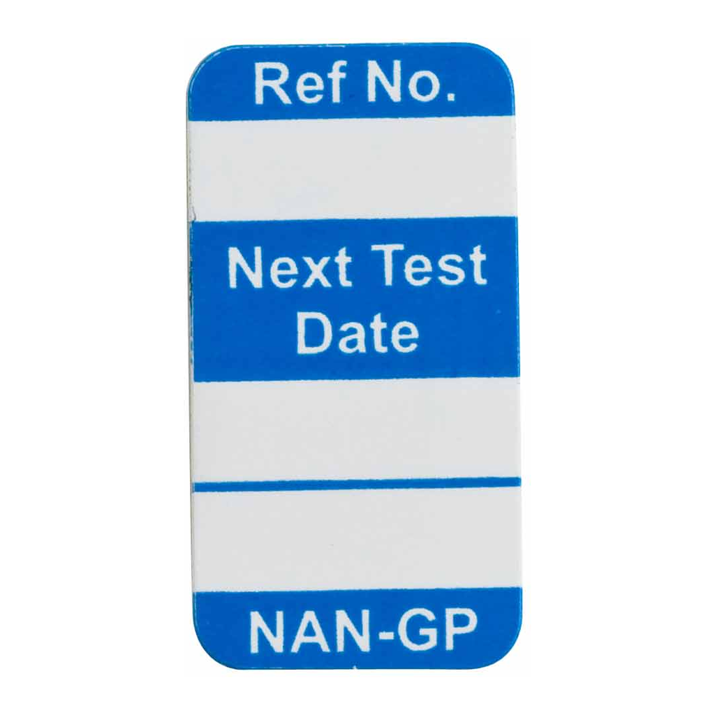 Brady NanoTag Next Test Date Inserts
