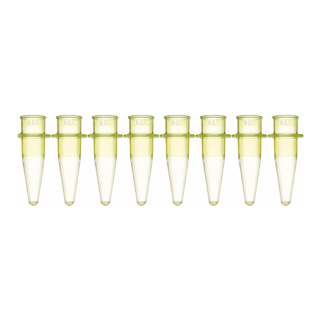 Greiner Bio One SAPPHIRE PCR 8-TUBE STRIPS, 0.2 ML, PP, YELLOW,WITHOUT CAP, 125 PCS./BOX