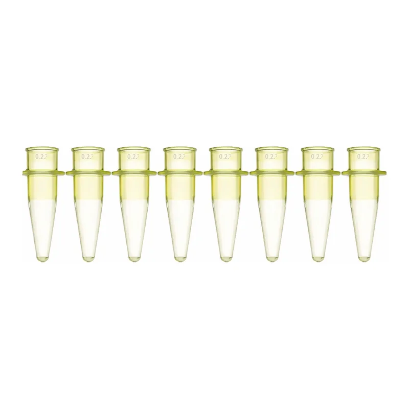 Greiner Bio One SAPPHIRE PCR 8-TUBE STRIPS, 0.2 ML, PP, YELLOW,WITHOUT CAP, 125 PCS./BOX
