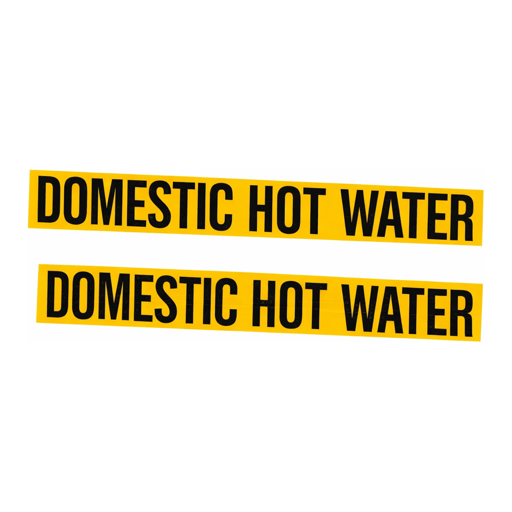 Brady Domestic Hot Water Pipe Marker