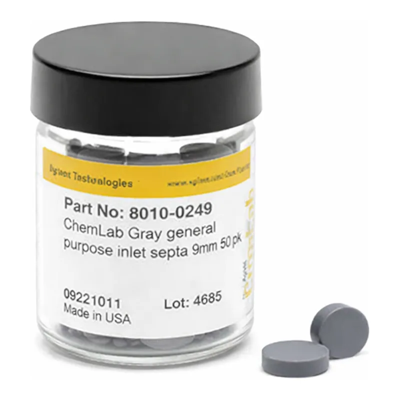 Agilent CL Gray inlet septa 9mm 50pk