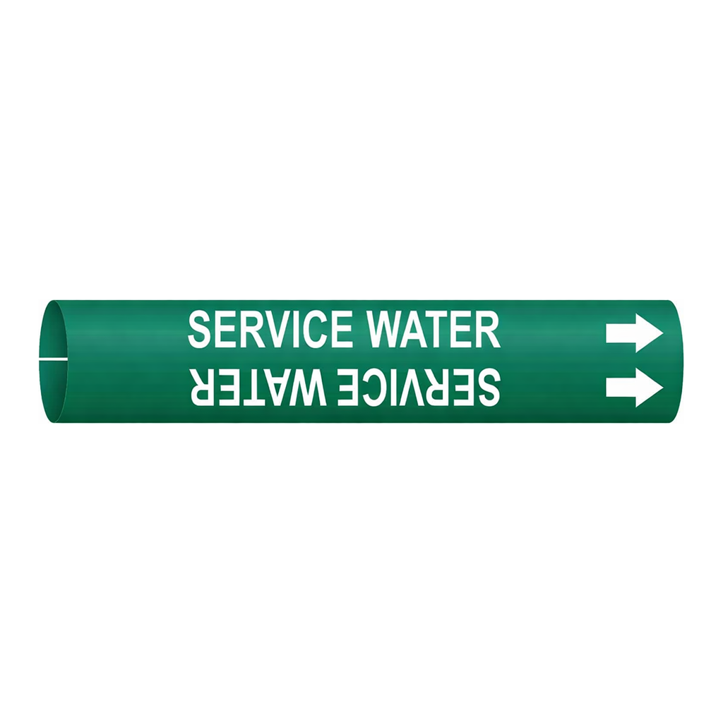 Brady SERVICE WATER Snap-On Pipe Marker