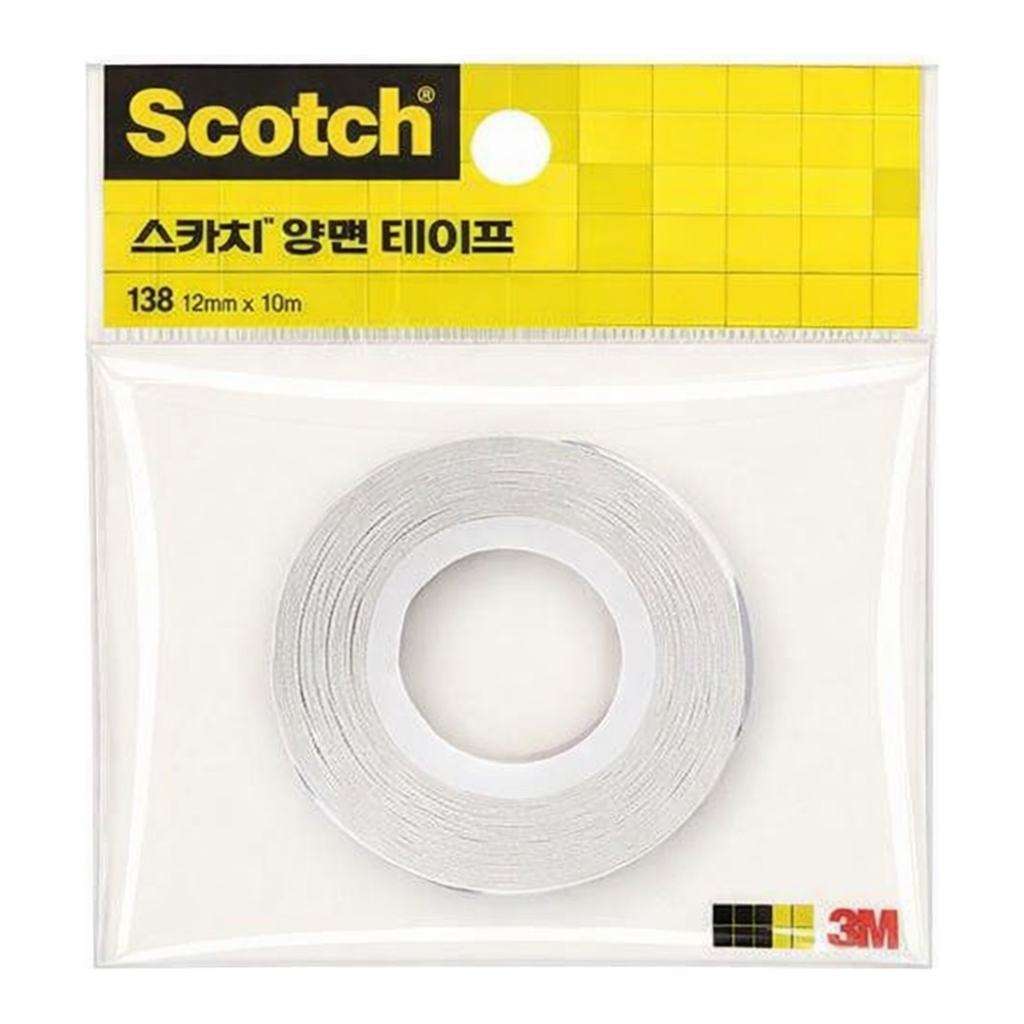 OFFICENEX 3M 스카치 종이양면테이프 138(12mmx10M)