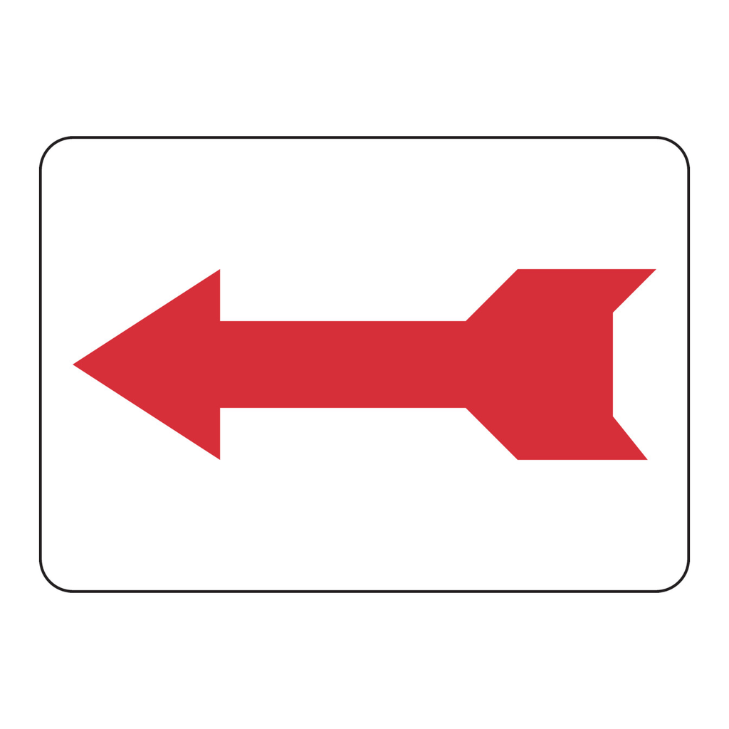 Brady Left Arrow Sign