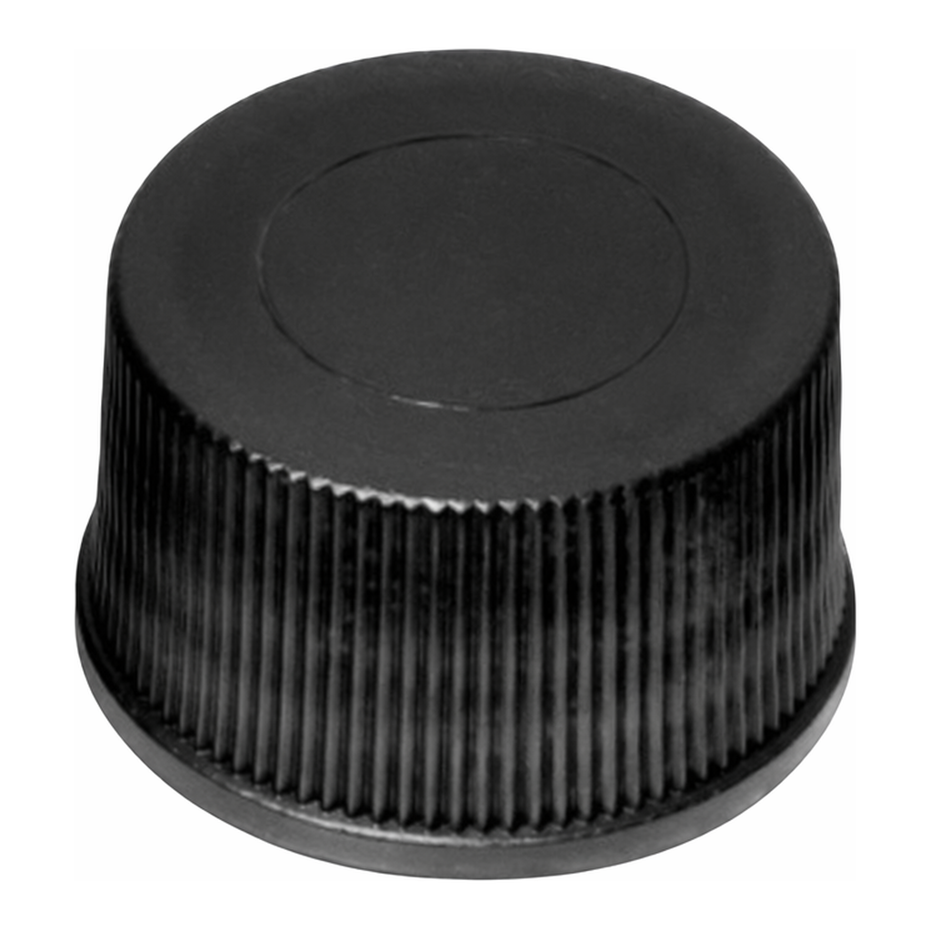 Waters 13 mm Solid Black Cap with PTFE/Silicone liner, 100/pk