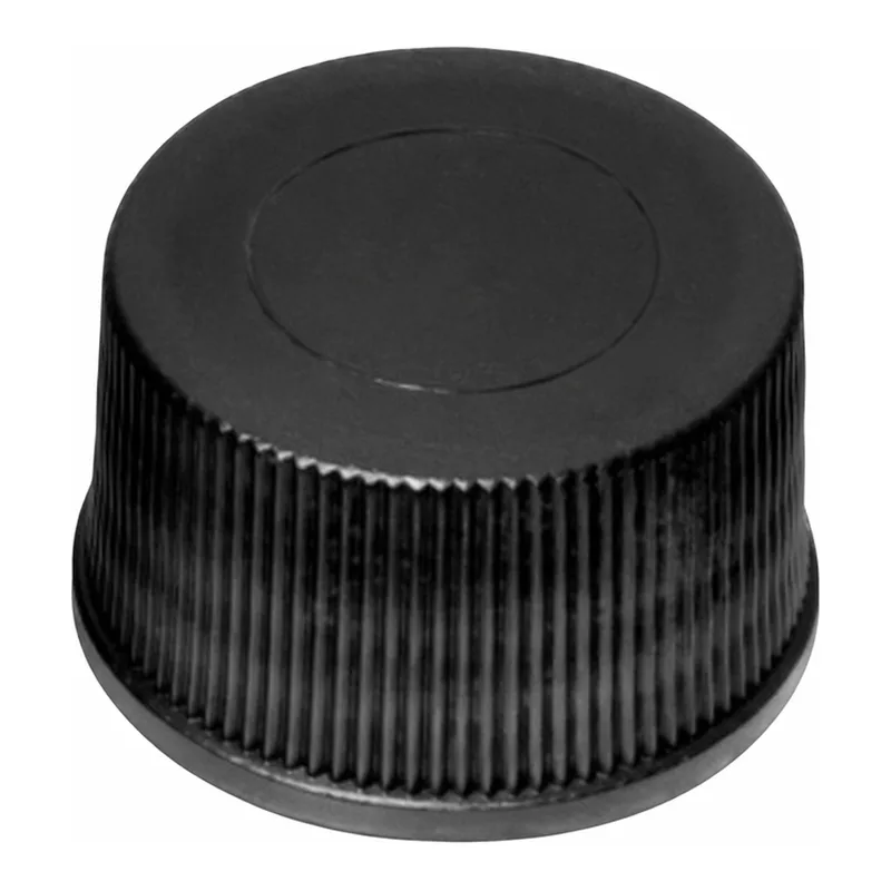 Waters 13 mm Solid Black Cap with PTFE/Silicone liner, 100/pk