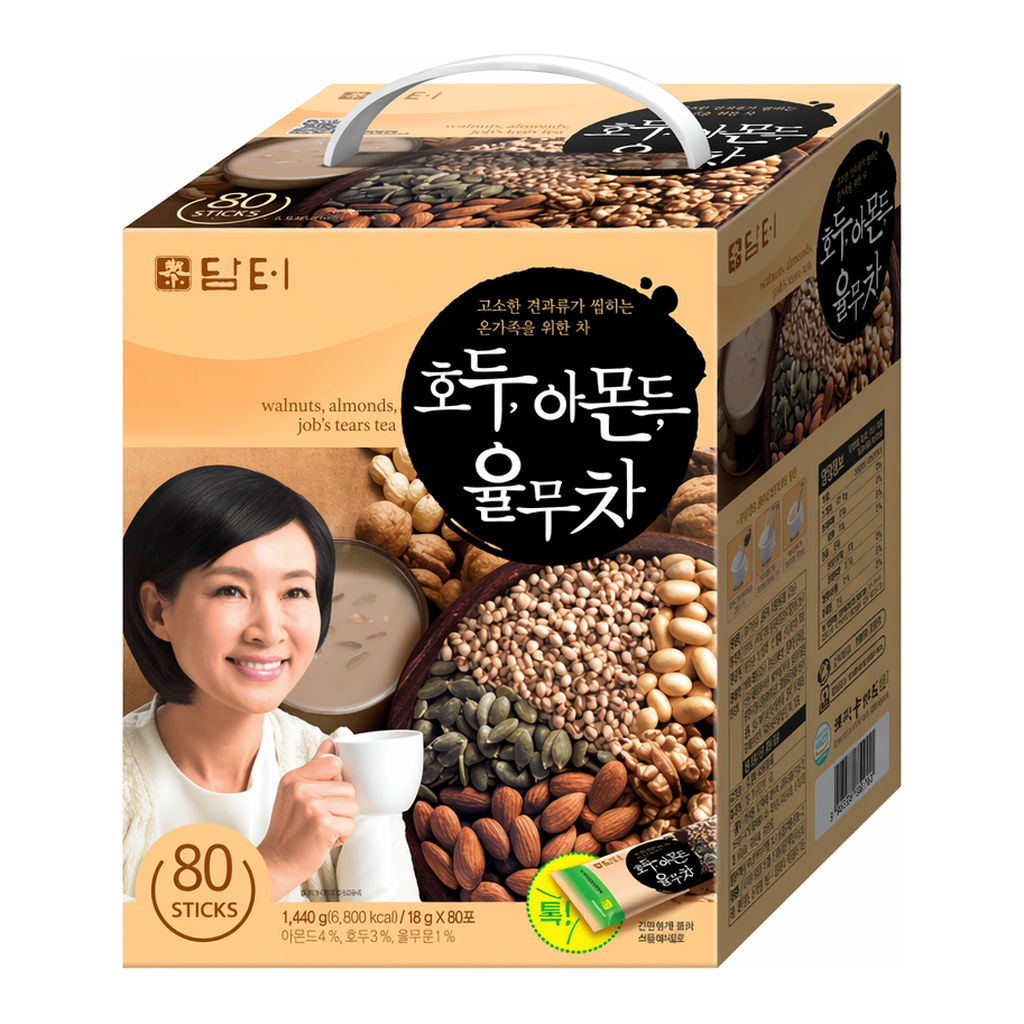 OFFICENEX 담터 호두,아몬드,율무차(18g X 80T)