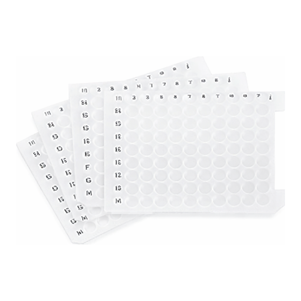 Agilent Mat 96, Rd, pre-slitted, silicone 50/pk