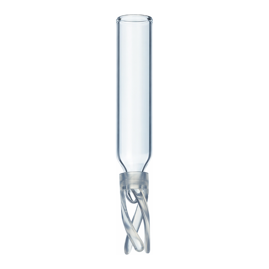 Restek Vial Inserts, 250ul Glass BM w/Bottom Spring Pack of 100