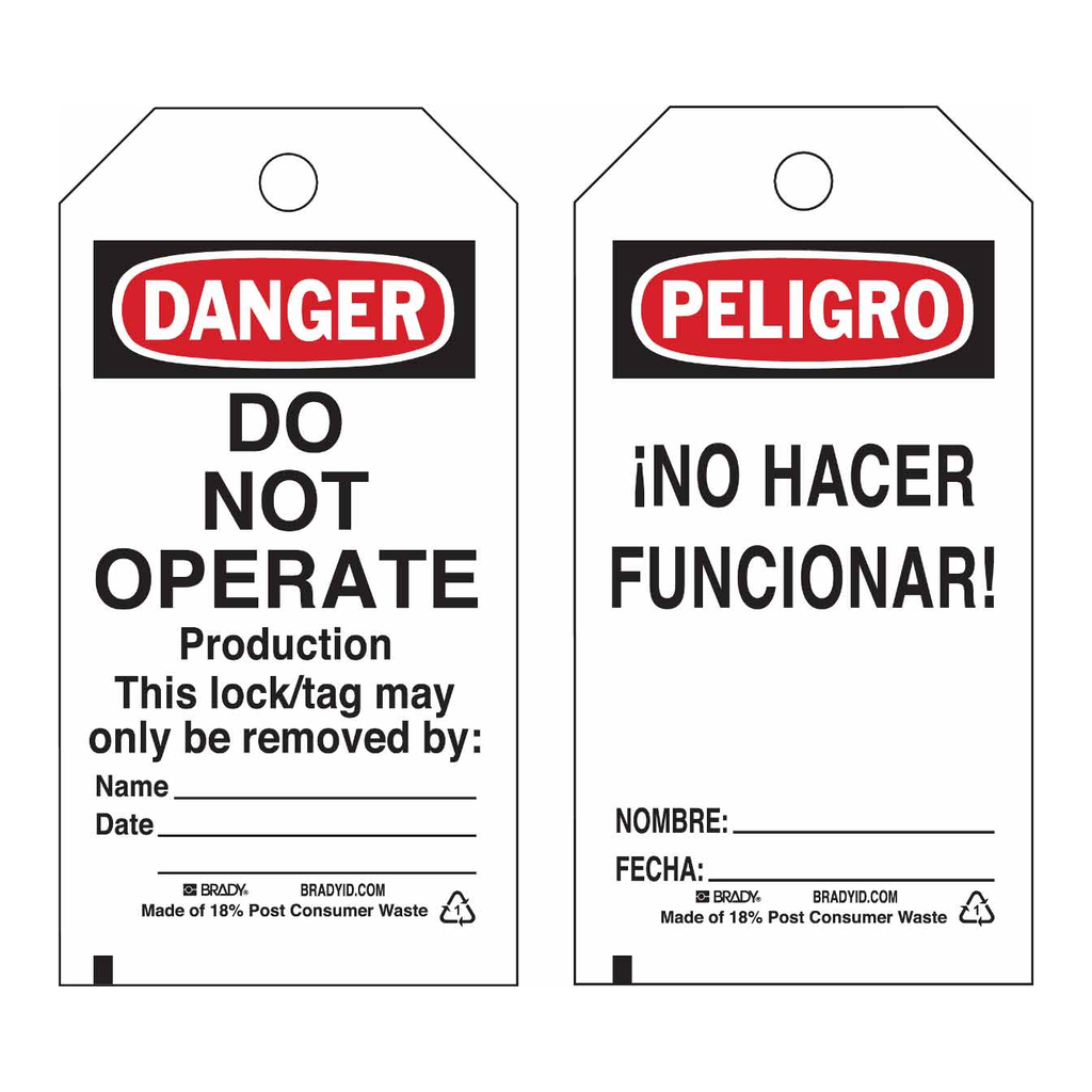 Brady Lockout Tags