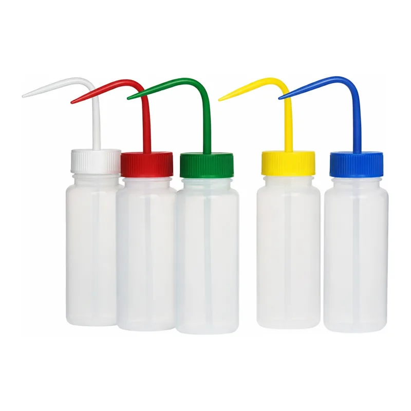 Merck Azlon Square Shoulder Unvented Wash Bottles