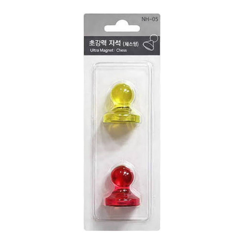 OFFICENEX 초강력자석 세트(체스형/특대/NH-05/2개입/Ø27mm)