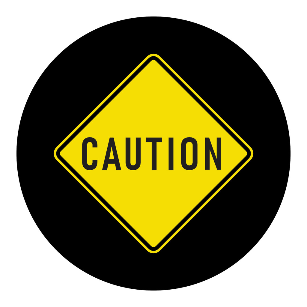 Brady GOBO Safety Sign Slides, CAUTION